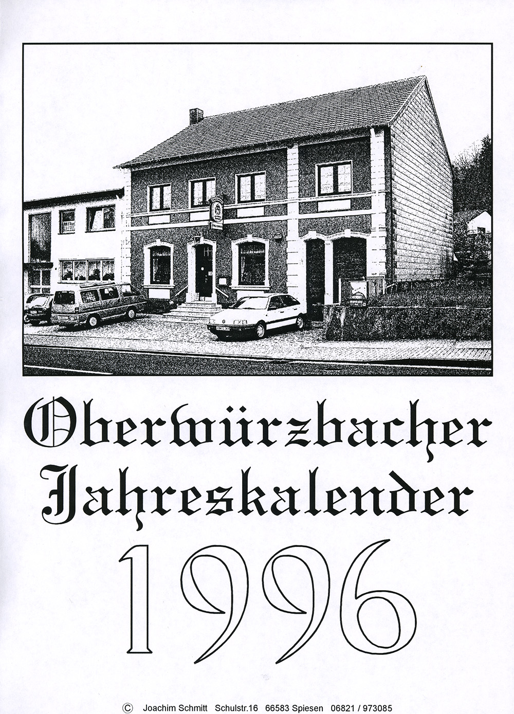 Titelblatt Heimatkalender Oberwürzbach 1996