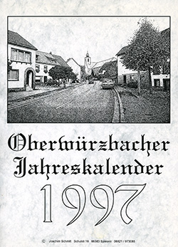 Titelblatt Heimatkalender Oberwürzbach 1997